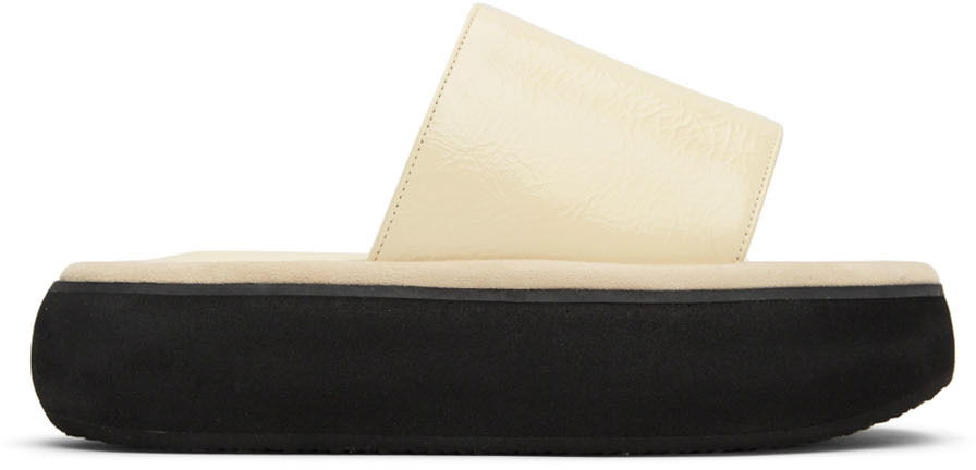 Бански OSOI OSOI Boat Padded Platform Slides Бежово | 22SS030-14-01, 0