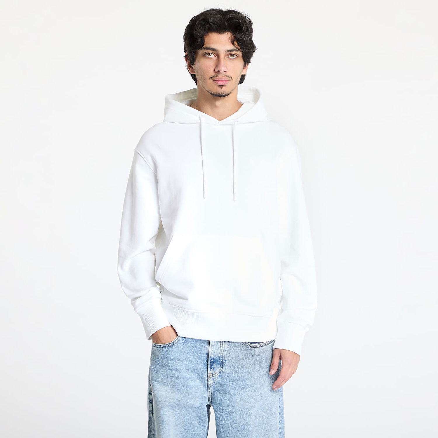Суитчър CALVIN KLEIN Calvin Klein Jeans Typeface Graphic Hoodie Бяло | J30J327403 YAF, 0