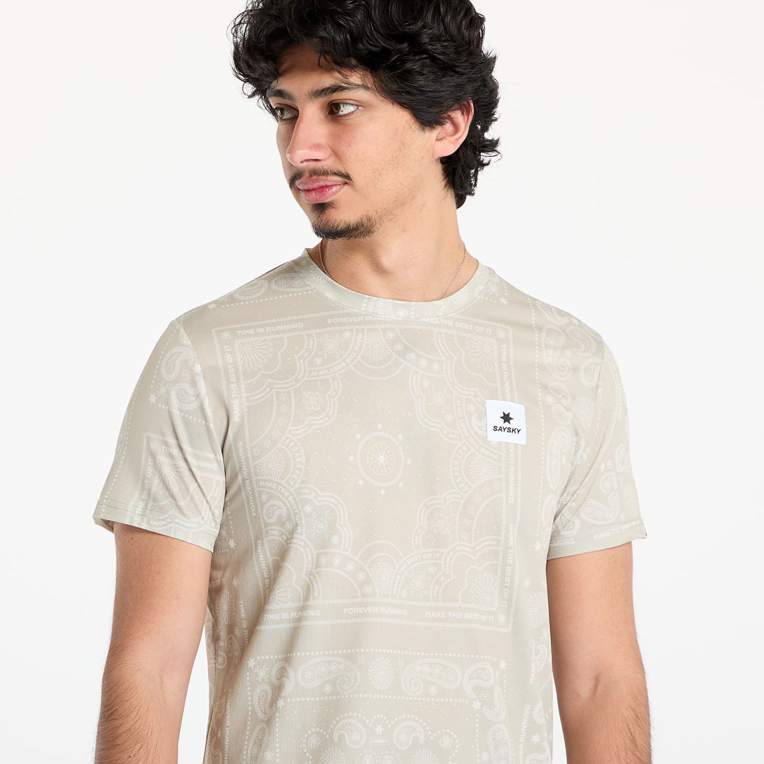 Тениска Saysky Paisley Combat T-shirt Beige Paisley AOP Бежово | MMRSS03C1021, 1