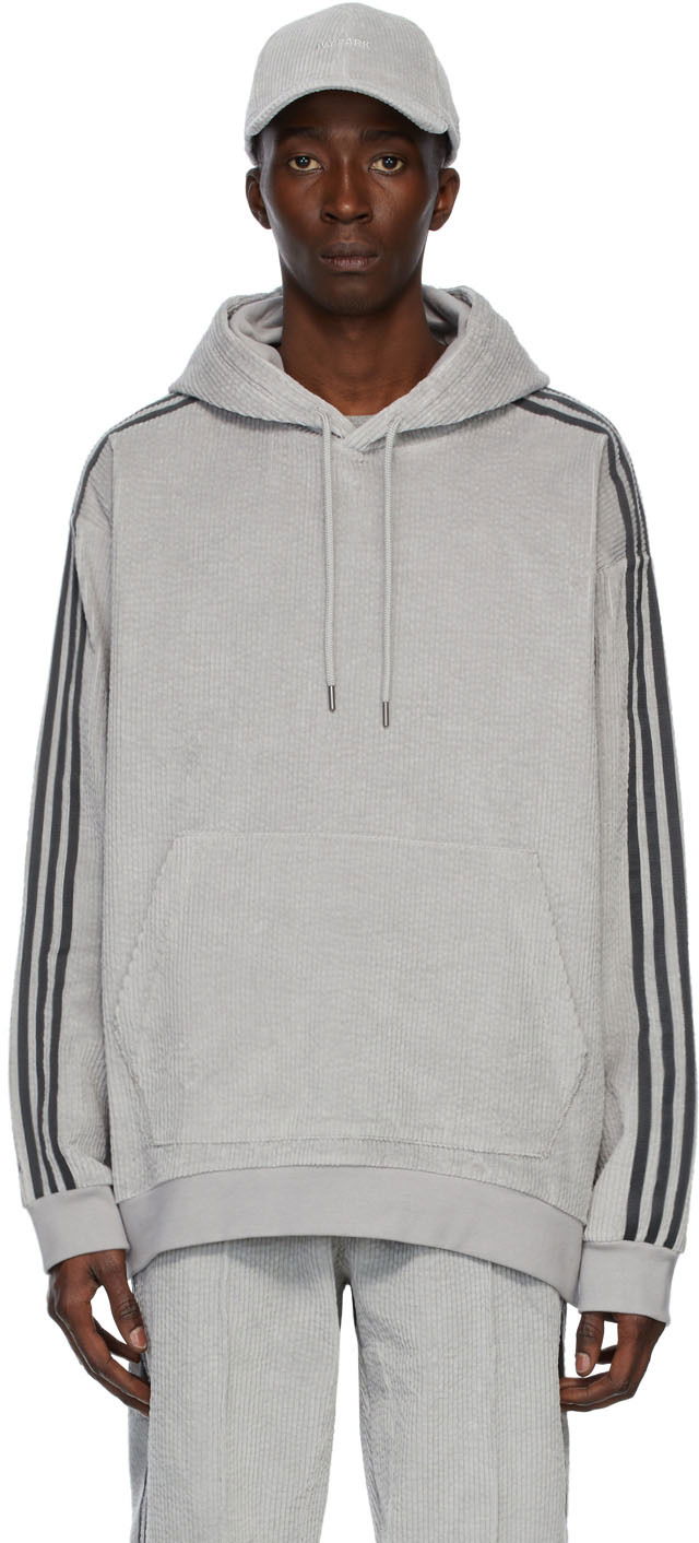 Суитчър adidas x IVY PARK IVY PARK Corduroy Hoodie Сиво | HG2520, 0