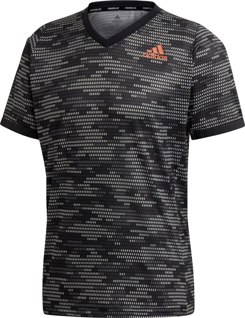 Тениска adidas Originals Freelift Primeblue Short Sleeve Dotted Pattern V-Neck T-Shirt Многоцветен | fk0810