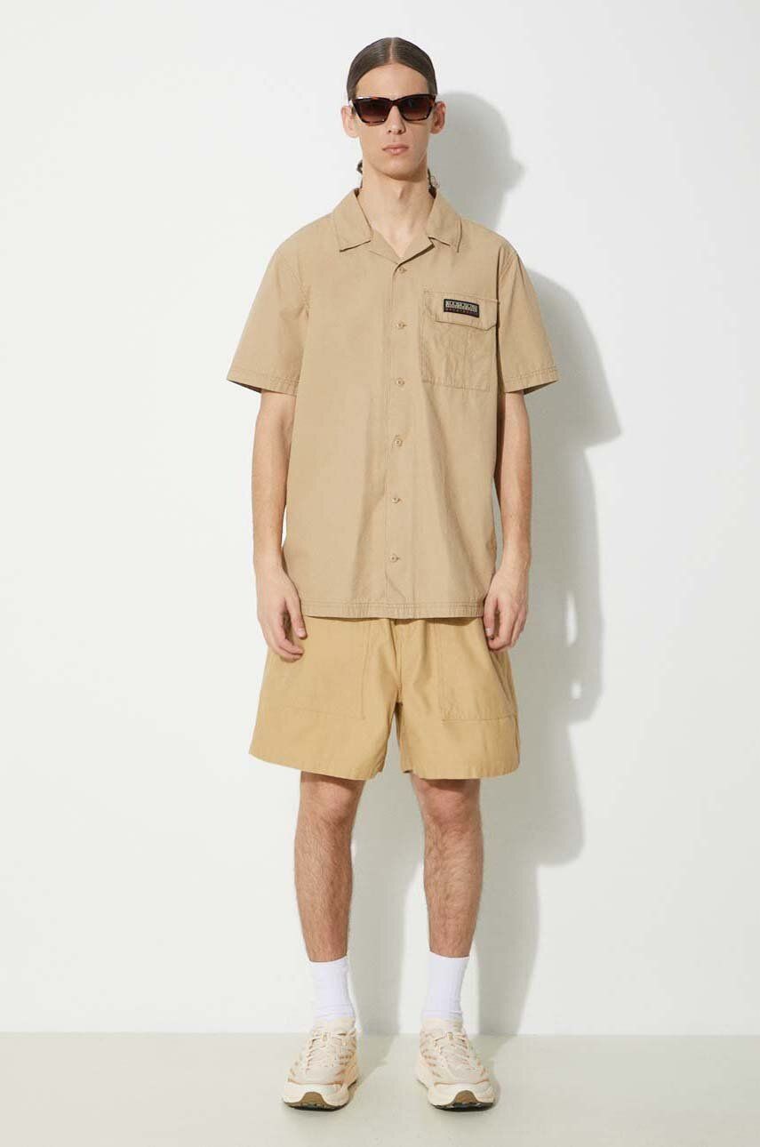 Риза Napapijri Relaxed Shirt Бежово | NP0A4HQ4N1E1, 1