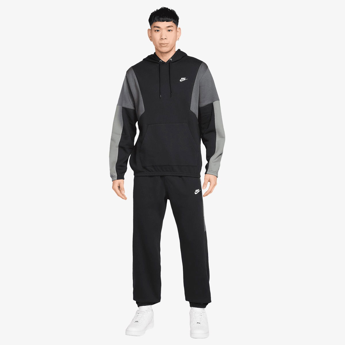 Комплект Nike Men's Nike Club Fleece Hooded Tracksuit Черно | HV1165-010, 0