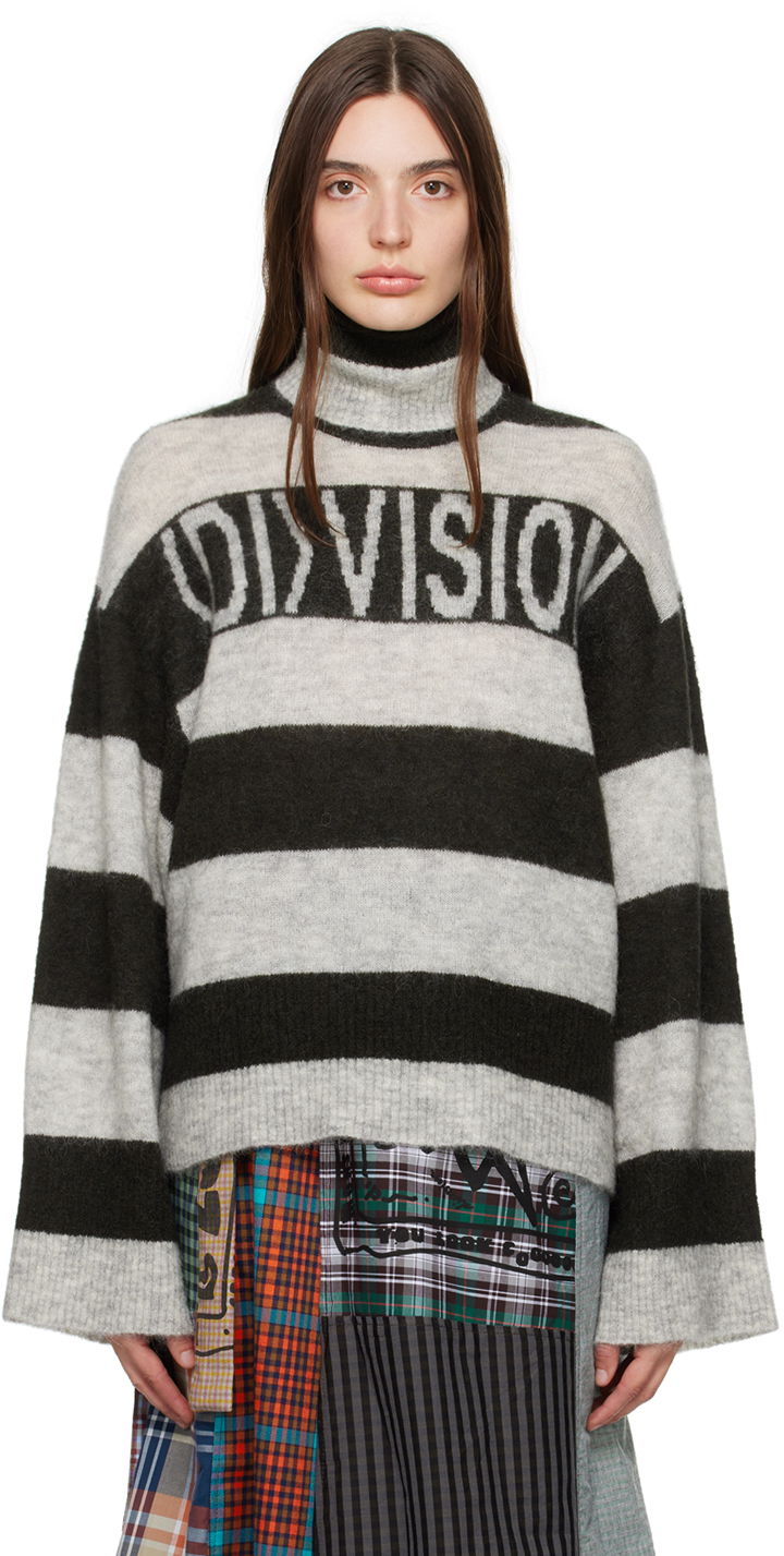 Пуловер (di)vision (di)vision Striped Turtleneck Sweater Сиво | 130006, 0