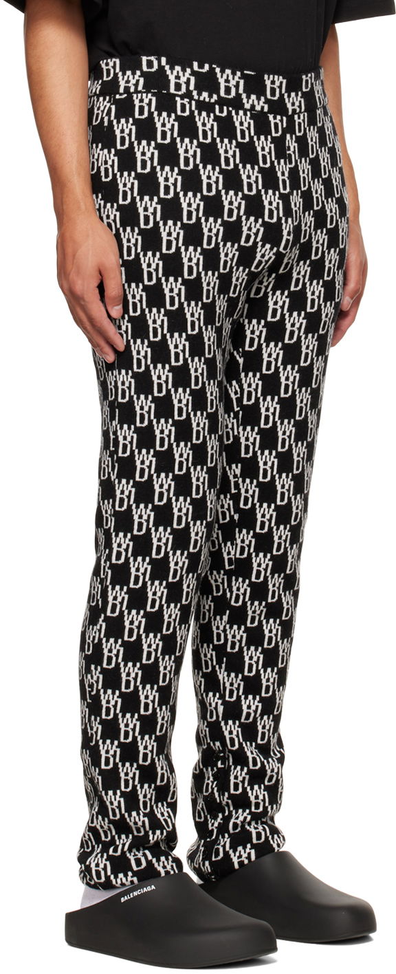 Клинове We11done We11done Jacquard Lounge Pants Черно | WD-KP9-20-096-W-BK, 1
