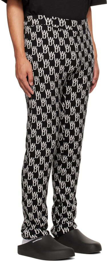 Клинове We11done We11done Jacquard Lounge Pants Черно | WD-KP9-20-096-W-BK, 1