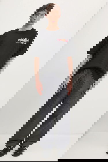 Тениска Manastash T-Shirt Citee Paint Logo Черно | 7924234004, 3