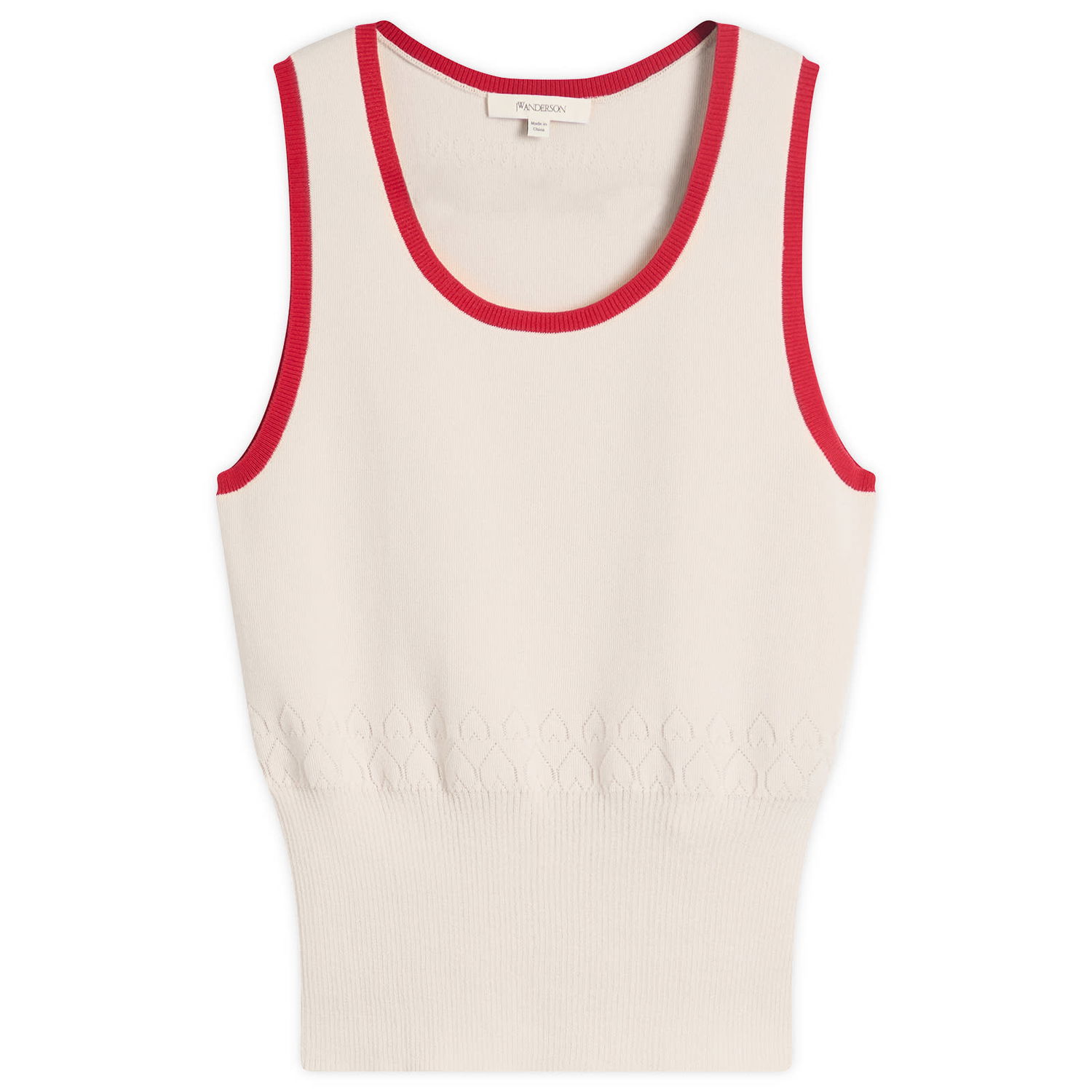 Потник JW Anderson JW Anderson Contrast Trim Knit Vest Бежово | KW1442-YN0432-241, 1
