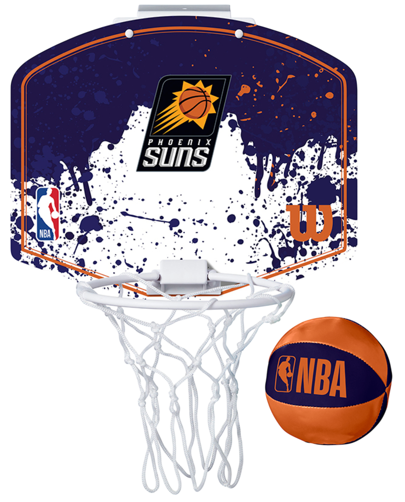 Спортна екипировка Wilson Tennis Phoenix Suns NBA Team Mini Hoop Лилаво | wtb1302px