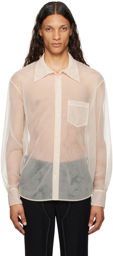 Риза Simone Rocha Simone Rocha Pearl Organza Shirt Бежово | 5289B 0069, 0