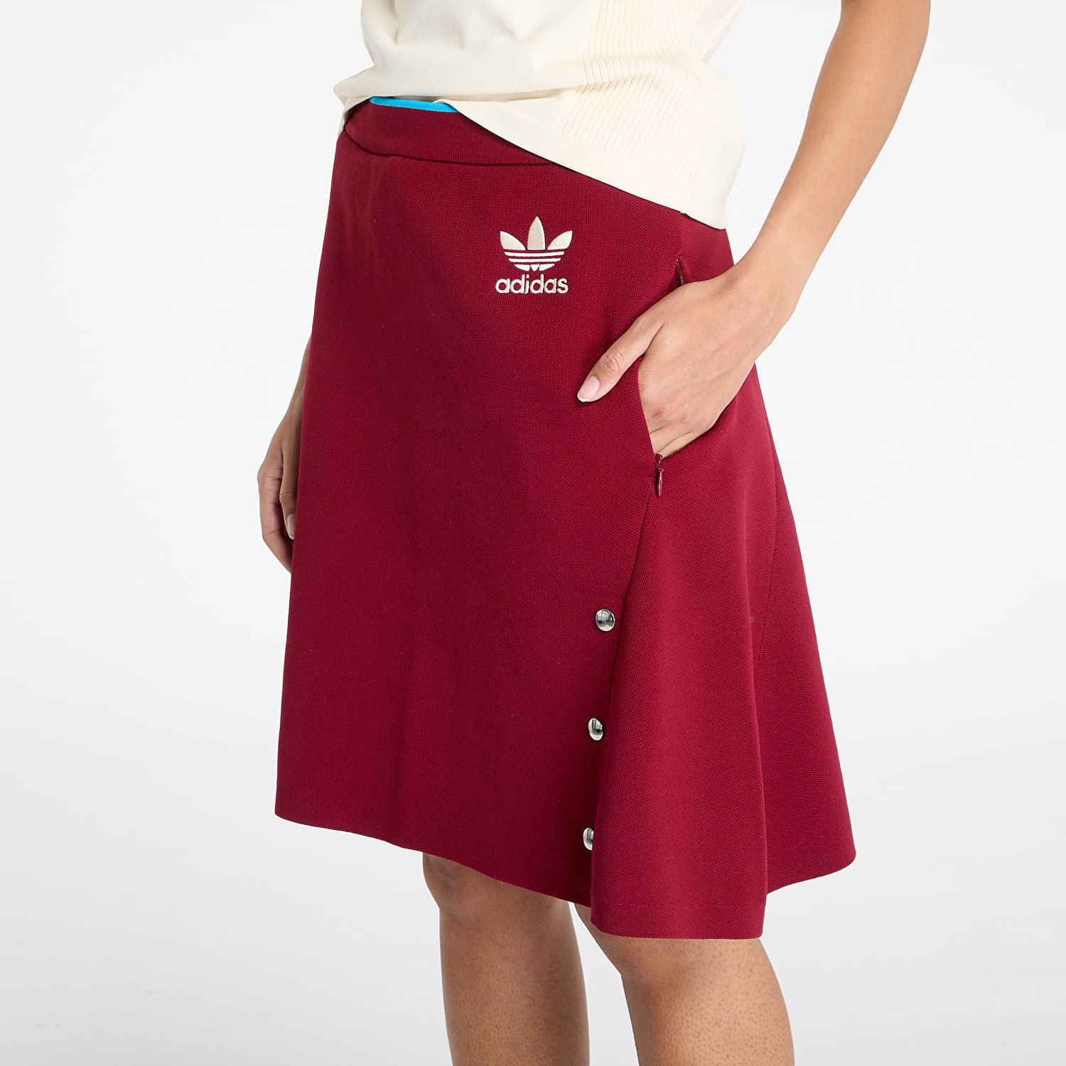 Пола adidas Originals Wales Bonner x Knit Skirt Червено | JL9588, 1