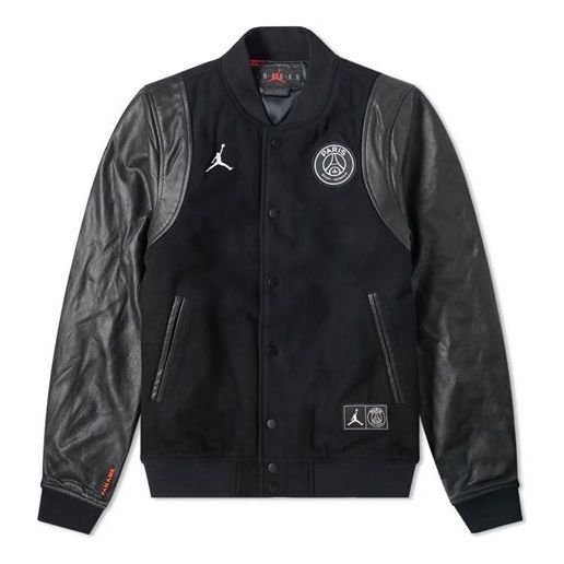 Яке бомбър Jordan Jordan x PSG Varsity Jacket Черно | BQ8363-010, 0
