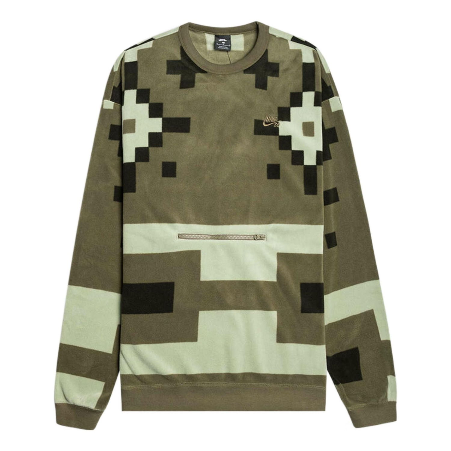 Суитчър Nike SB Icon Fleece Crew Neck Sweatshirt Зелено | BV0877-222, 0