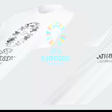 Тениска adidas Performance UEFA EURO24™Official Emblem Бяло | IT9290, 3