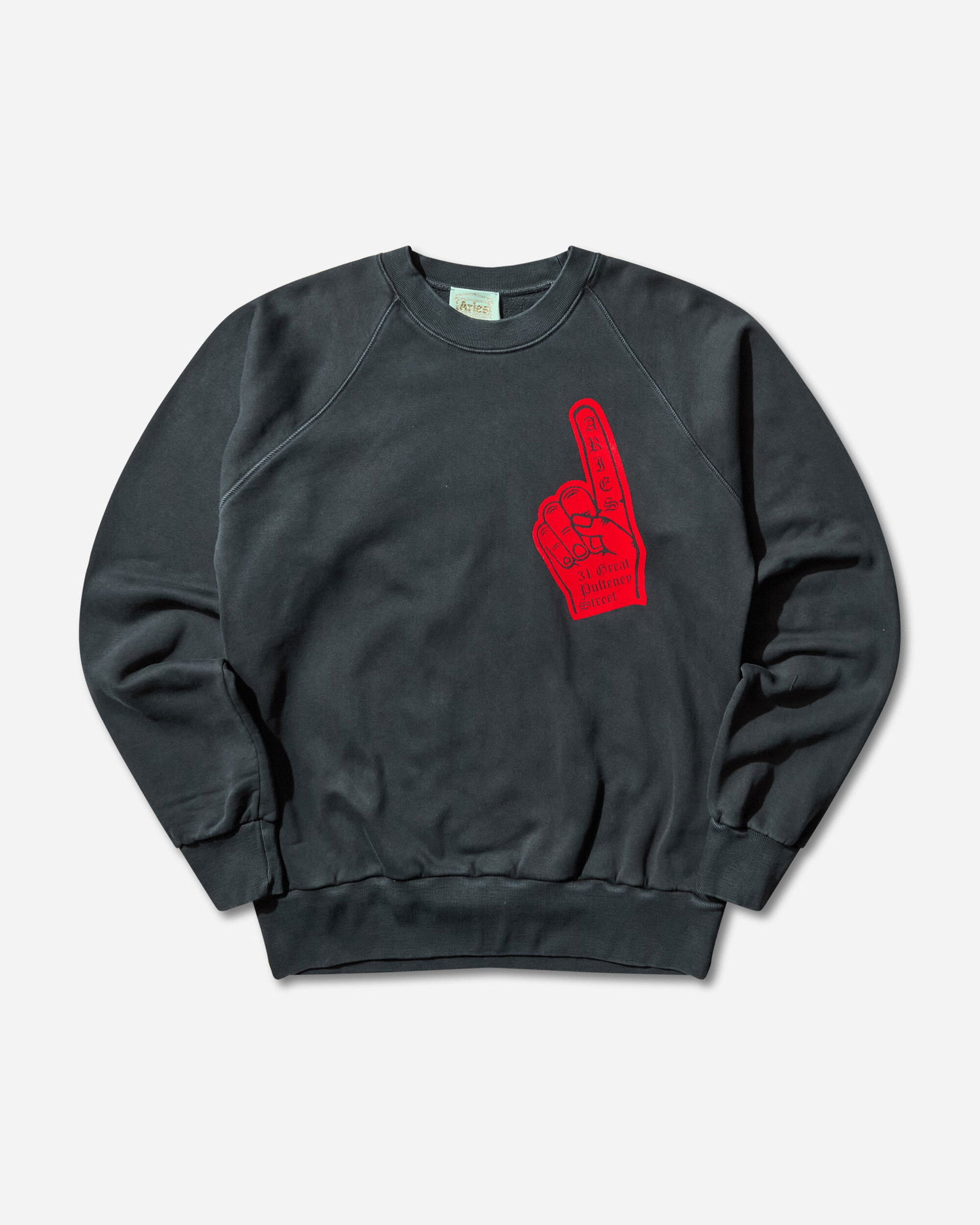 Суитчър Aries Supportive Finger Raglan Sweatshirt Черно | AR2002104 Black, 1