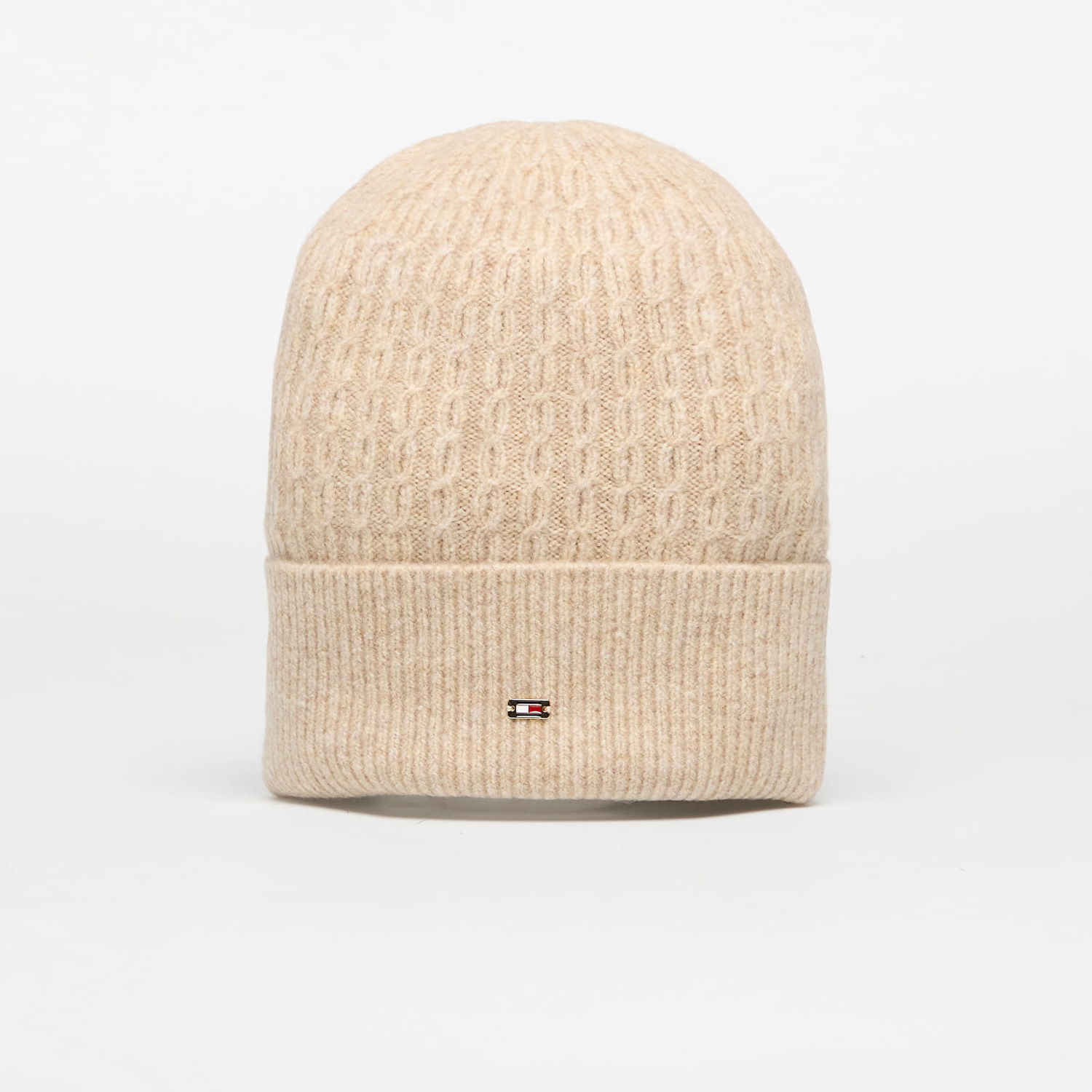 Шапка Tommy Hilfiger Tommy Hilfiger Cable Enamel Flag Beanie Бежово | AW0AW17776 RBT, 0