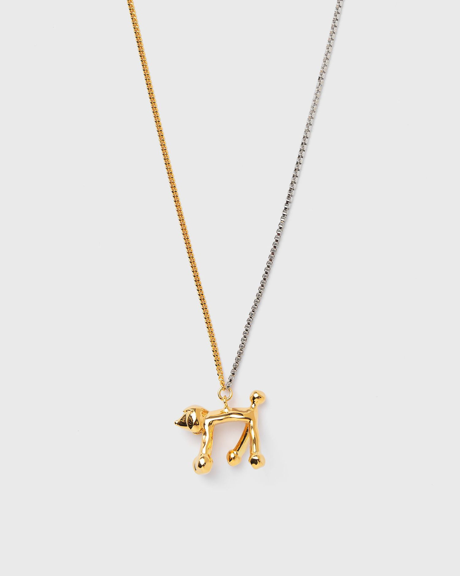 Колие Marni Two-Tone Chain Dog Pendant Necklace Металик | COZB0135A0-00Y65, 0