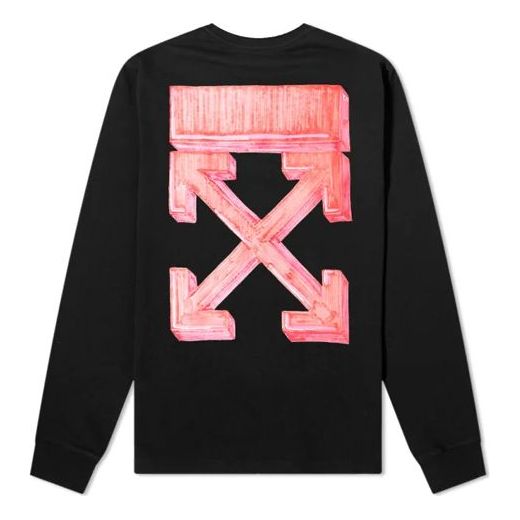 Пуловер Off-White Sketch Logo Longsleeve T-Shirt Черно | OMAB001E20JER0031025, 0