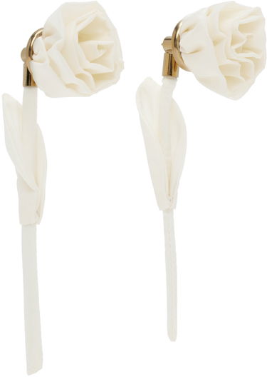 Значка Simone Rocha Simone Rocha Rose Earrings Черно | ERG404 1067, 4