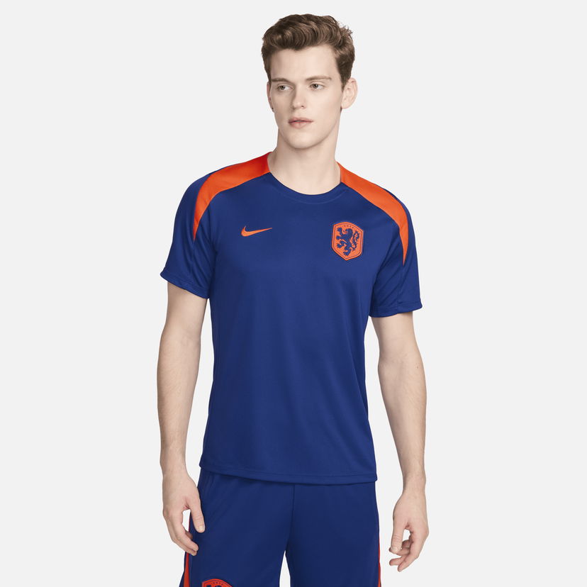 Тениска Nike Dri-FIT Netherlands Strike Тъмно синьо | FJ2925-455