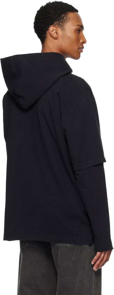 Суитчър Maison Margiela MM6 Maison Margiela Printed Layered Hoodie Черно | SH0GU0032 M20050, 2
