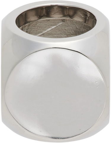 Пръстен We11done We11done Logo Dice Ring Металик | WD-AJ1-22-704-U-WH, 2