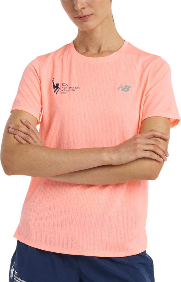 Тениска New Balance NYC Marathon Athletics T-Shirt Оранжево
 | wt53253m-gae, 0