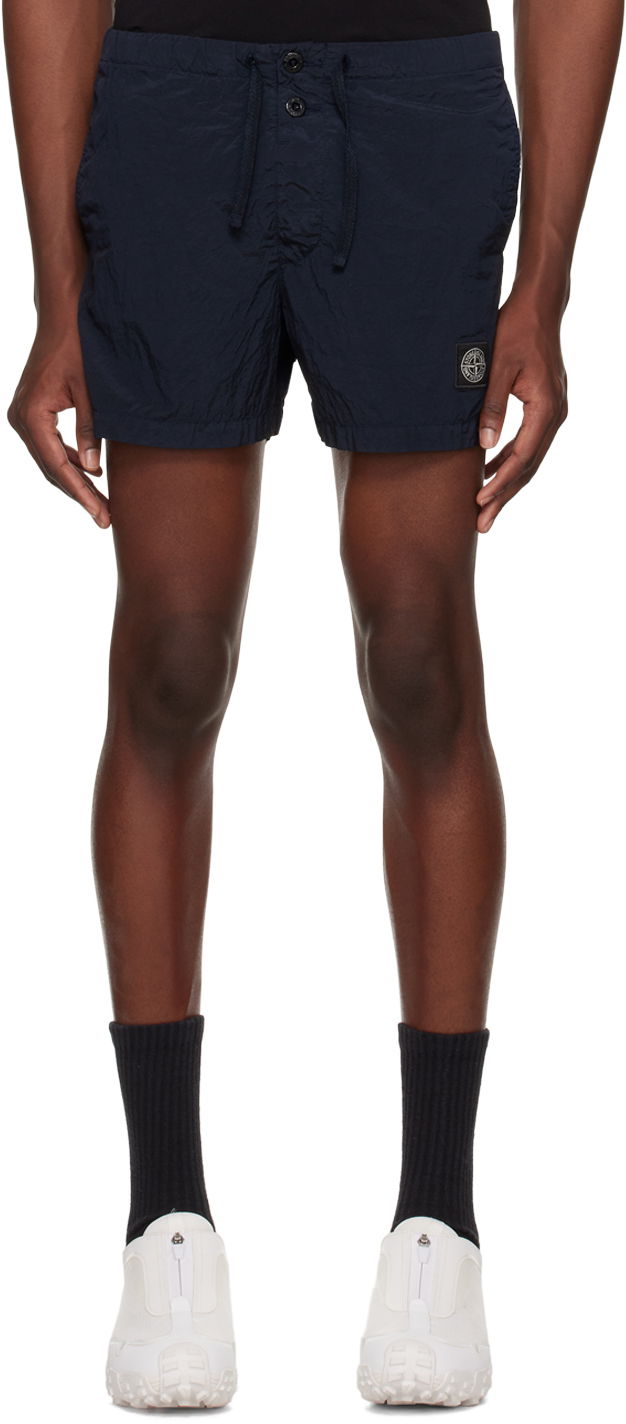 Бански Stone Island Patch Swim Shorts Тъмно синьо | 8015B0643, 0
