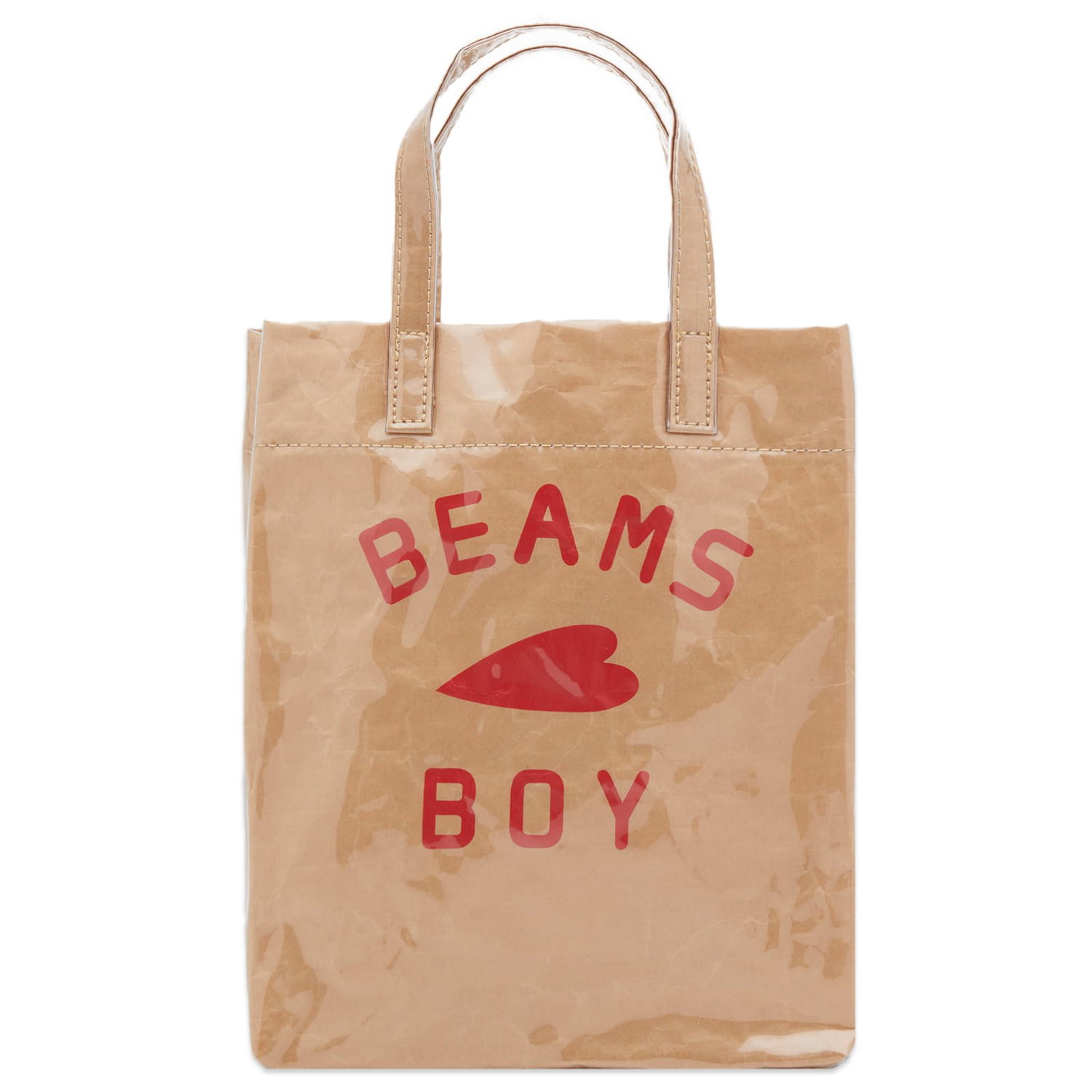 Голяма пазарска чанта BEAMS Logo Shop Bag Бежово | 13610226706-20, 0