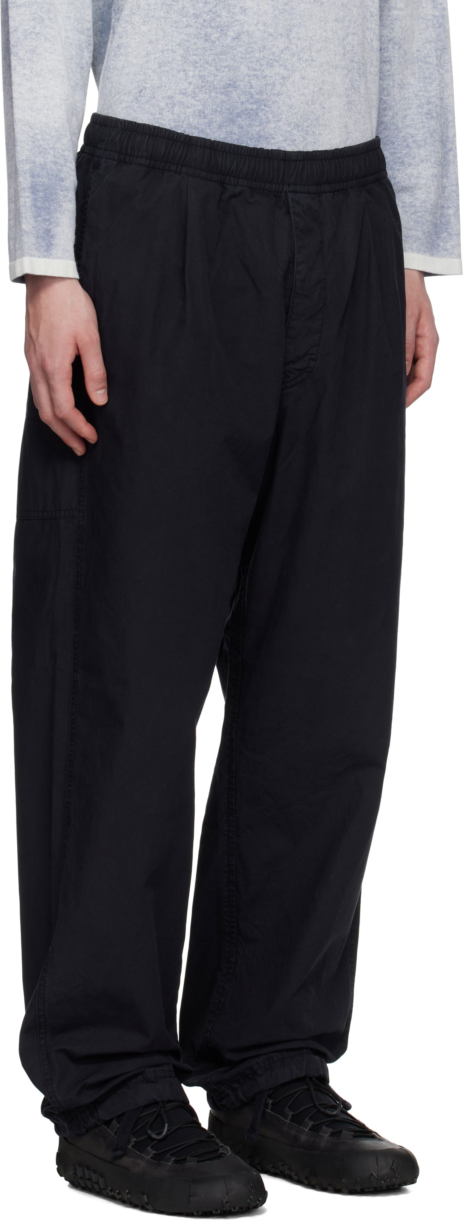 Карго панталони Stone Island Stone Island Organic Cotton Tela Trousers Черно | K1S15 3100026 S00X6, 1