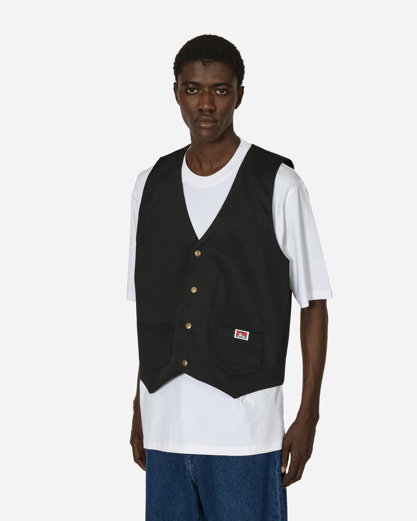 Жилетка Ben Davis Workwear Pocket Vest Черно | BEN94 001