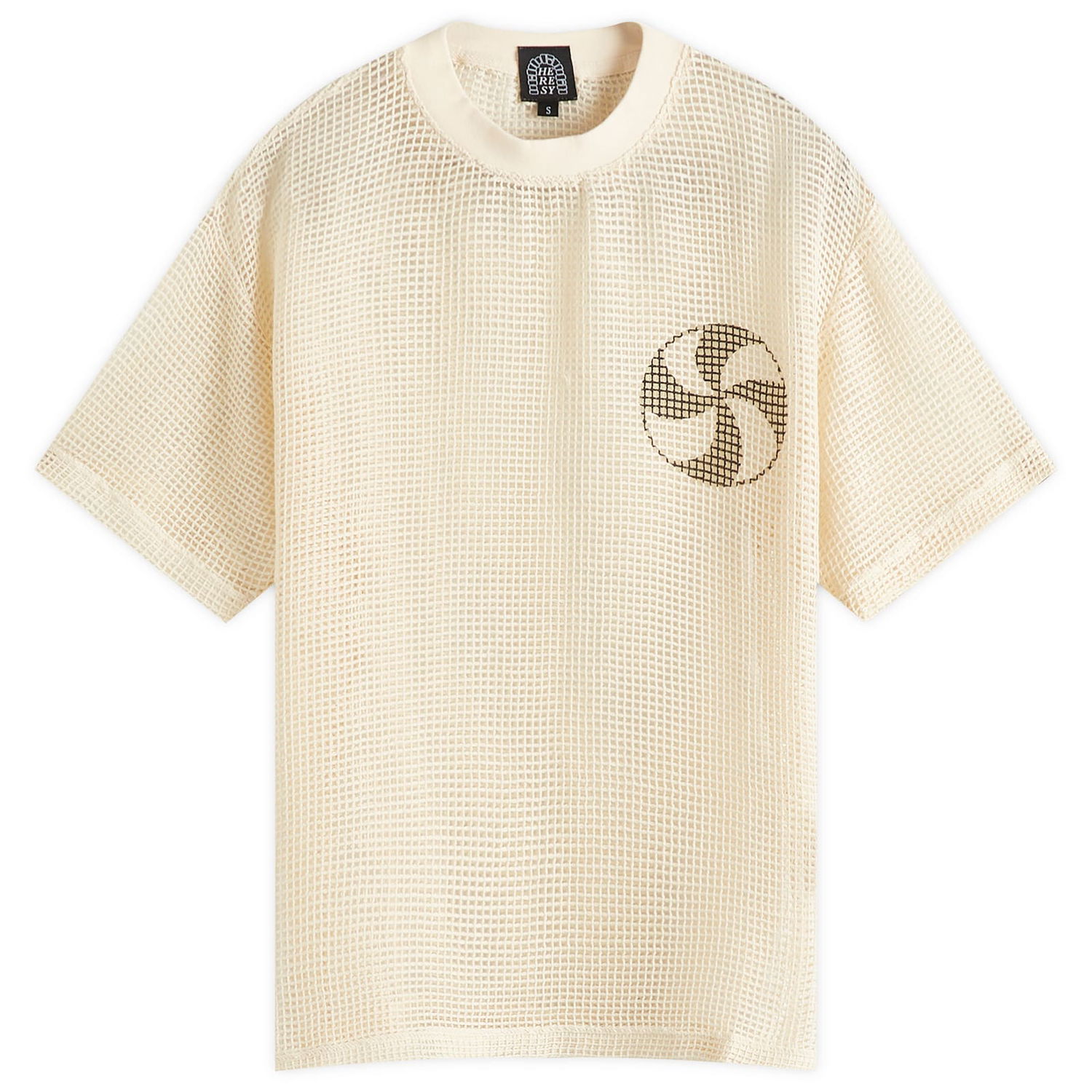Тениска Heresy Heresy Mesh T-Shirt Бежово | HSS25-T01-ECR, 1