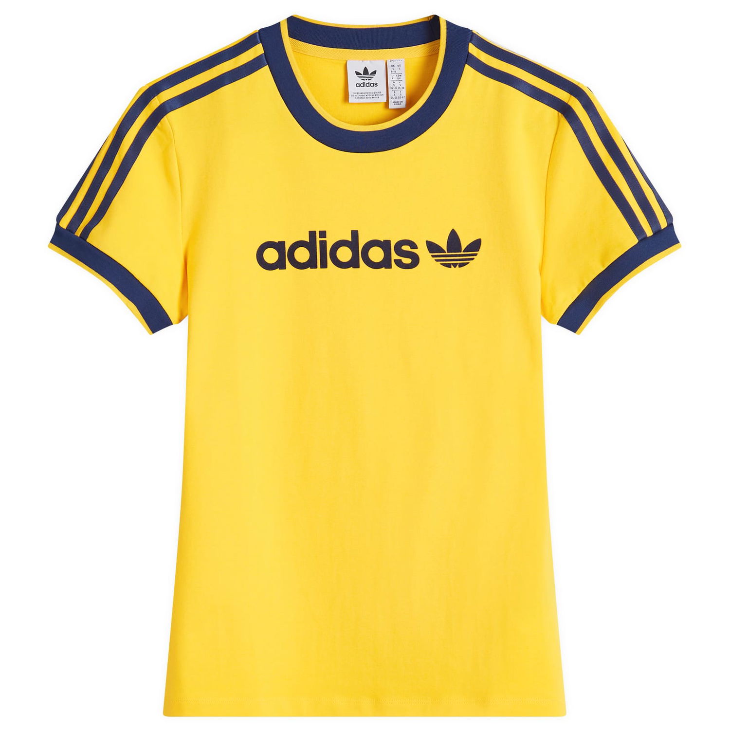 Тениска adidas Originals Badge Slim T-Shirt W Жълто | IZ2673, 0