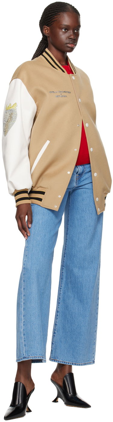 Яке бомбър Stella McCartney Stella McCartney Vitruvian Bomber Jacket Бежово | 680050SPB05, 3