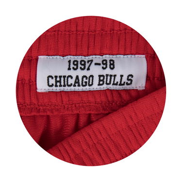 Къси панталони Mitchell & Ness Chicago Bulls NBA Swingman Shorts Червено | SMSHGS18223-CBUSCAR97, 4