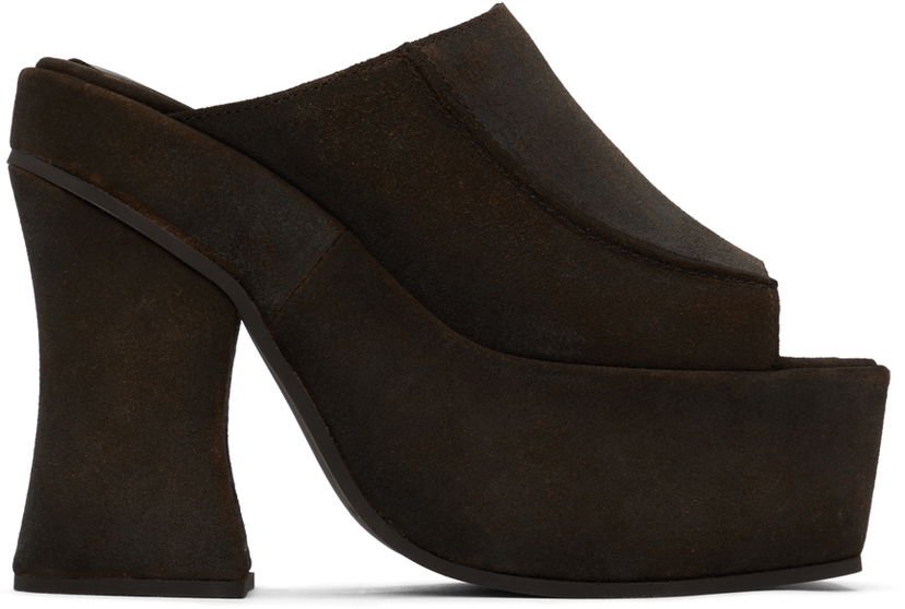 Аксесоари Eckhaus Latta Eckhaus Latta Frame Platform Mules Кафяво | FEKLWOTPL05106
