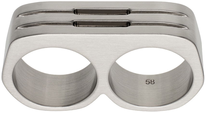 Пръстен Rick Owens Rick Owens Double Grill Ring Металик | RJ0000055 MMT, 0