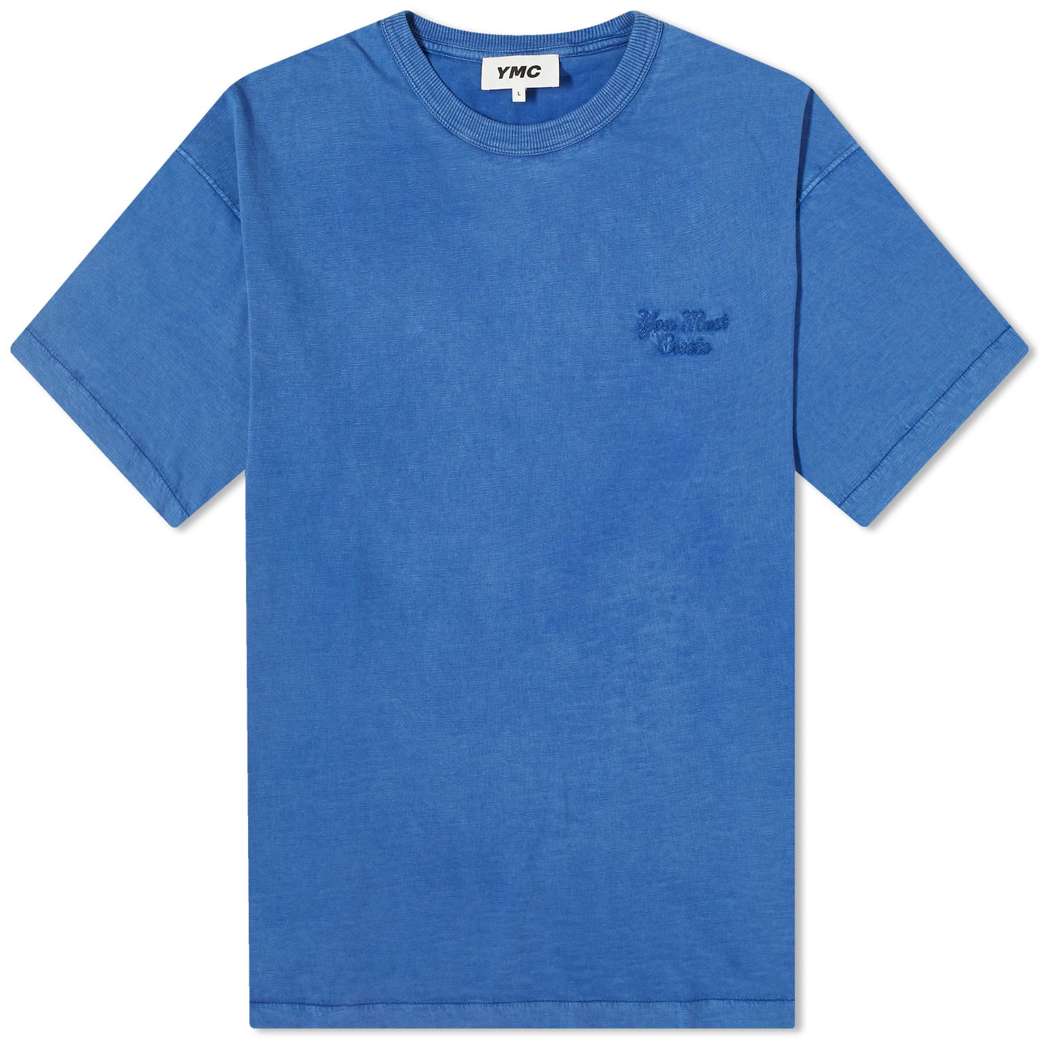 Тениска YMC Triple T-Shirt Синьо | P6WAC-40, 1