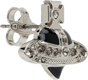 Обеци Vivienne Westwood Diamante Heart Single Stud Earring Металик | 6201033R-02P381-CN, 2