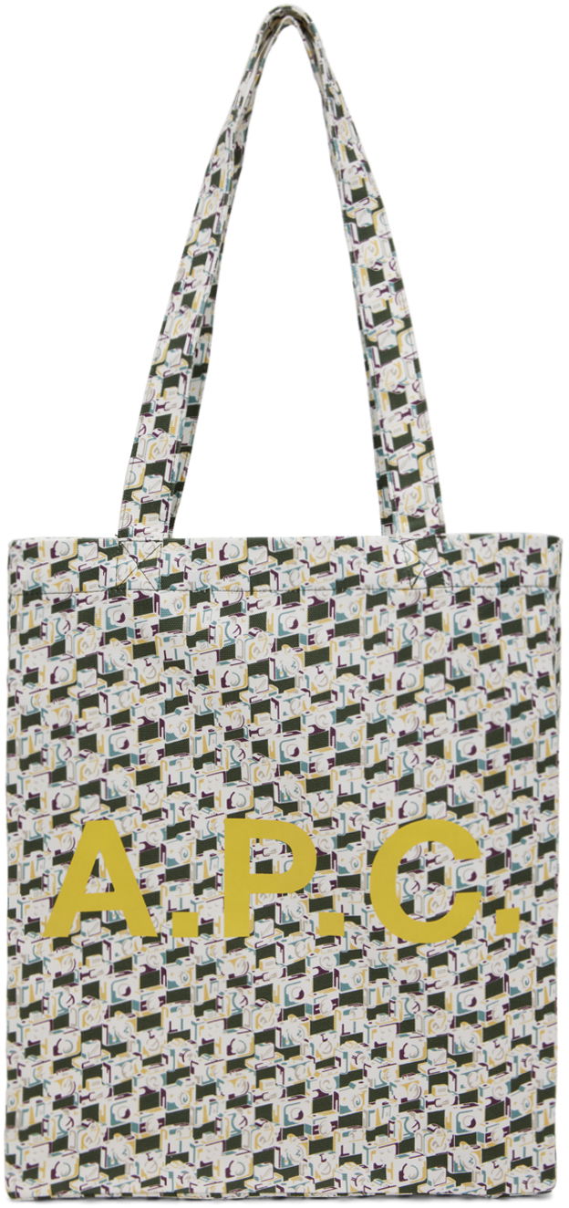 Голяма пазарска чанта A.P.C. Lou Tote Bag Сиво | COGYV-M61442, 0
