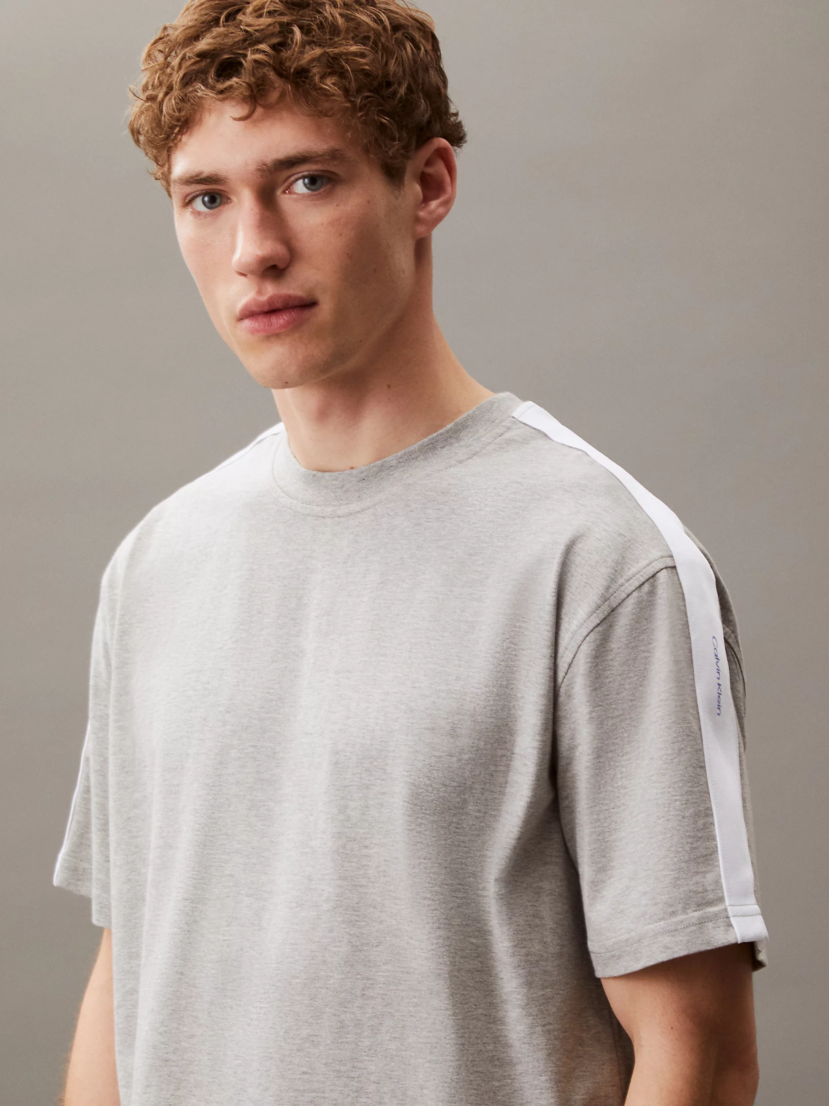 Тениска CALVIN KLEIN Calvin Klein Performance Tape Short Sleeve T-Shirt Сиво | LVGMS5K177-P74, 1