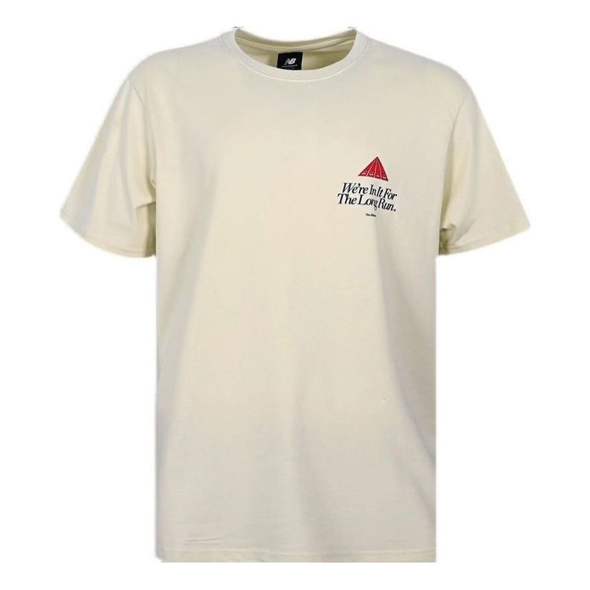 Тениска New Balance ANB Sport Graphic T-Shirt Бежово | AMT22375-CIW