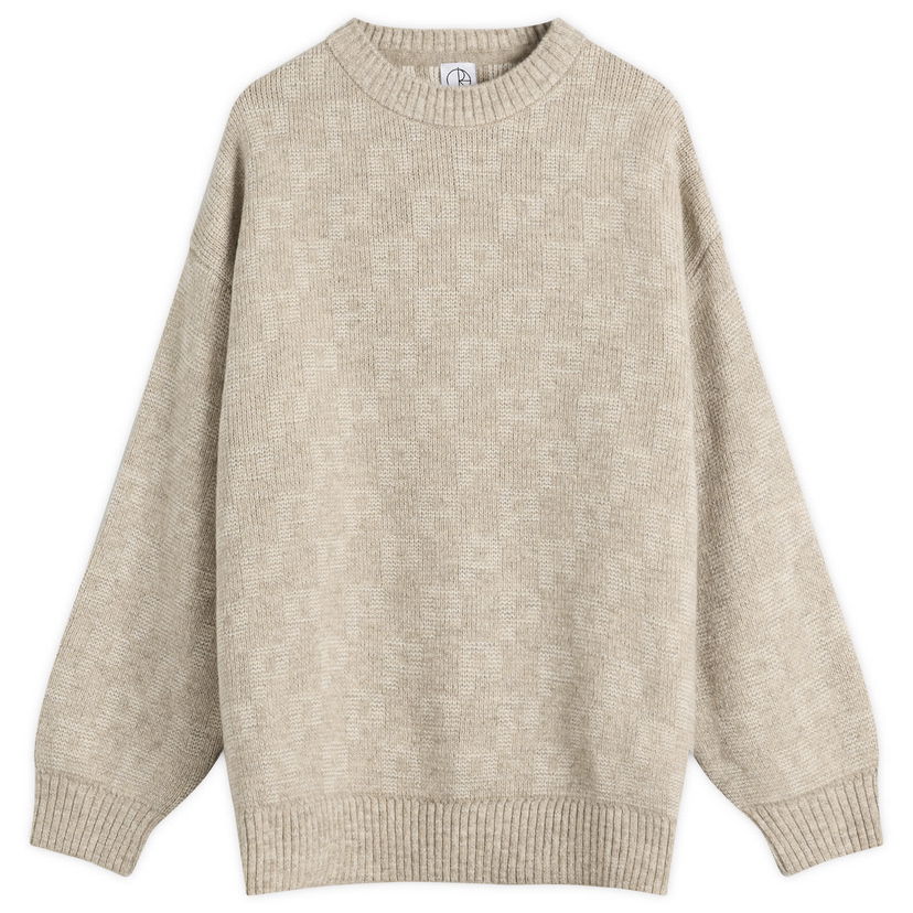 Пуловер Polar Skate Co. George P Pattern Knit Jumper, Size Small Бежово | PSC-F25-57-SND