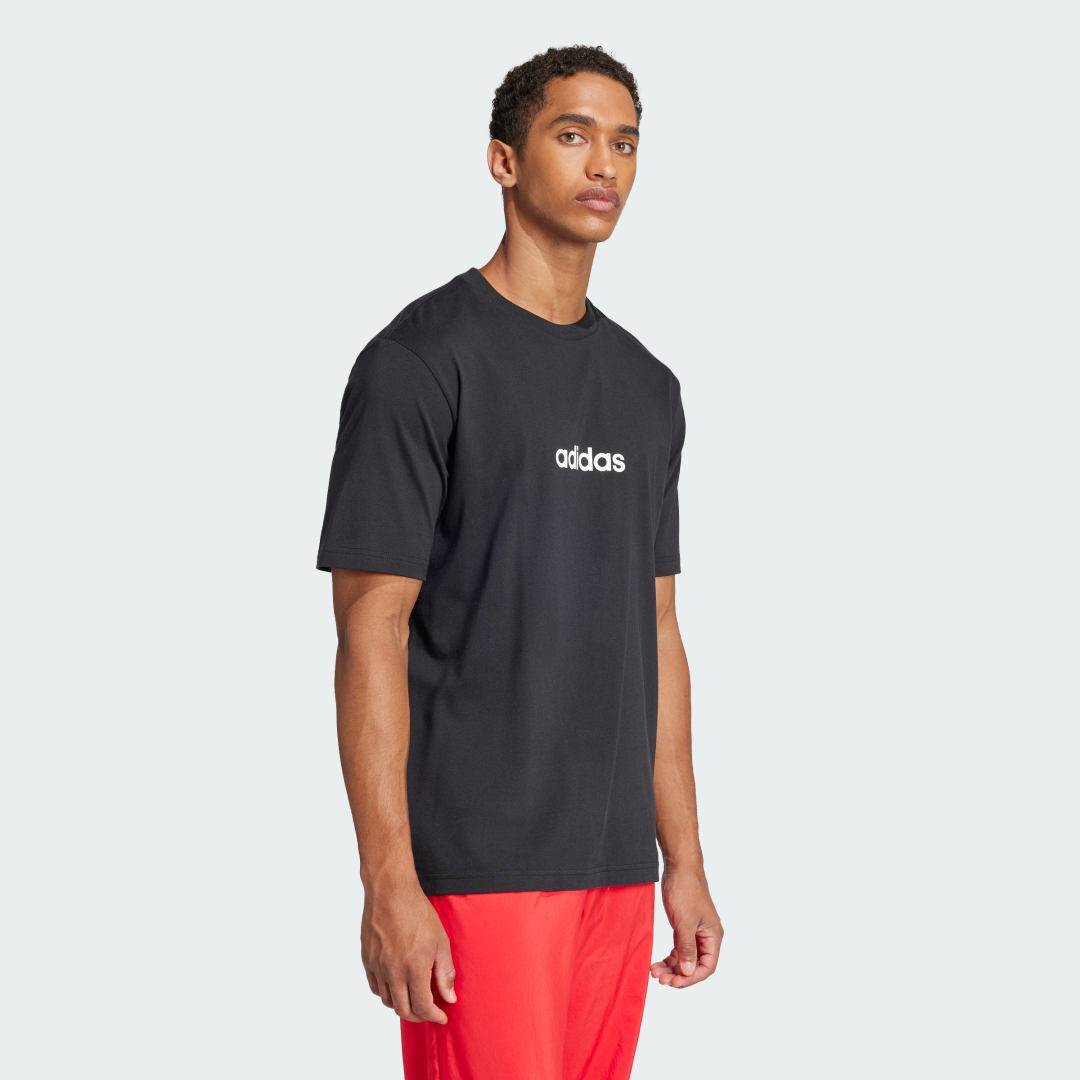 Тениска adidas Performance Essentials Linear Logo Jersey T-Shirt Черно | JE8993, 1