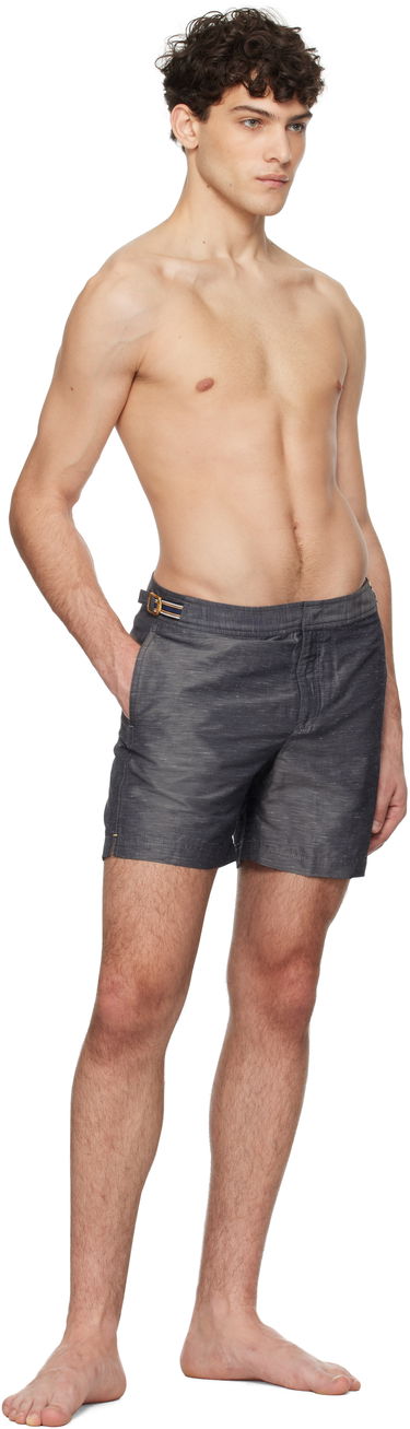 Бански Orlebar Brown Bulldog Linen Swim Shorts Сиво | 280030, 3