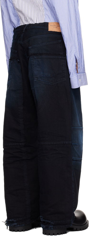 Дънки Balenciaga Double Knee Jeans Тъмно синьо | 809444TRW587150, 2