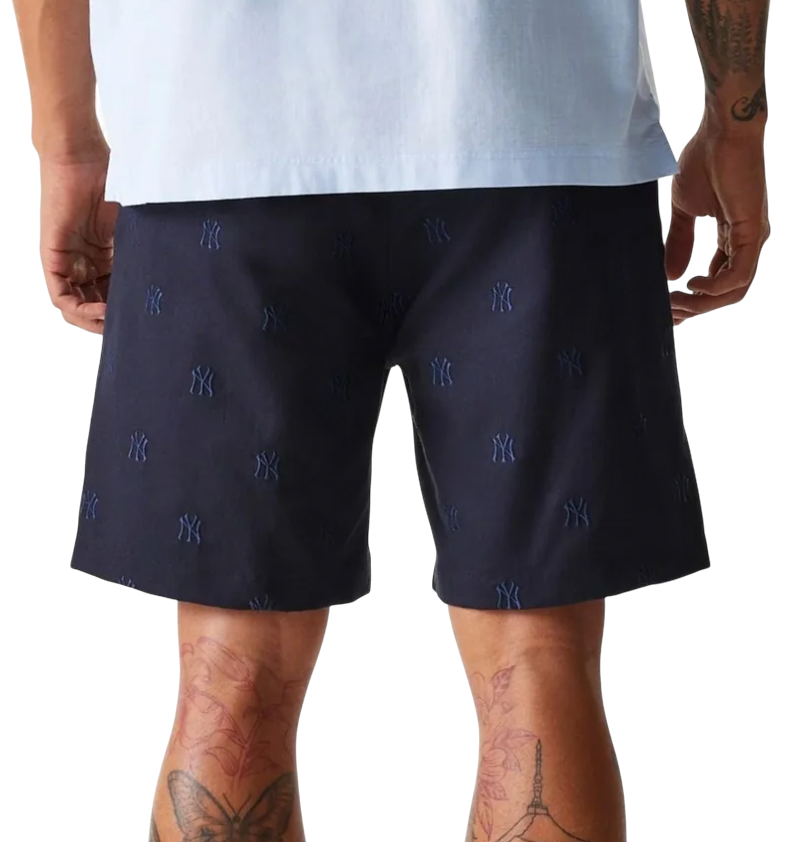 Къси панталони New Era New Era MLB New York Yankees Monogram Shorts Тъмно синьо | 60667820-60667820, 1