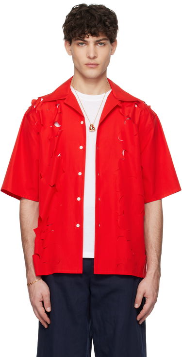 Риза Marni Marni Cut Out Bowling Shirt Червено | CUMU0342S0 USR013, 0