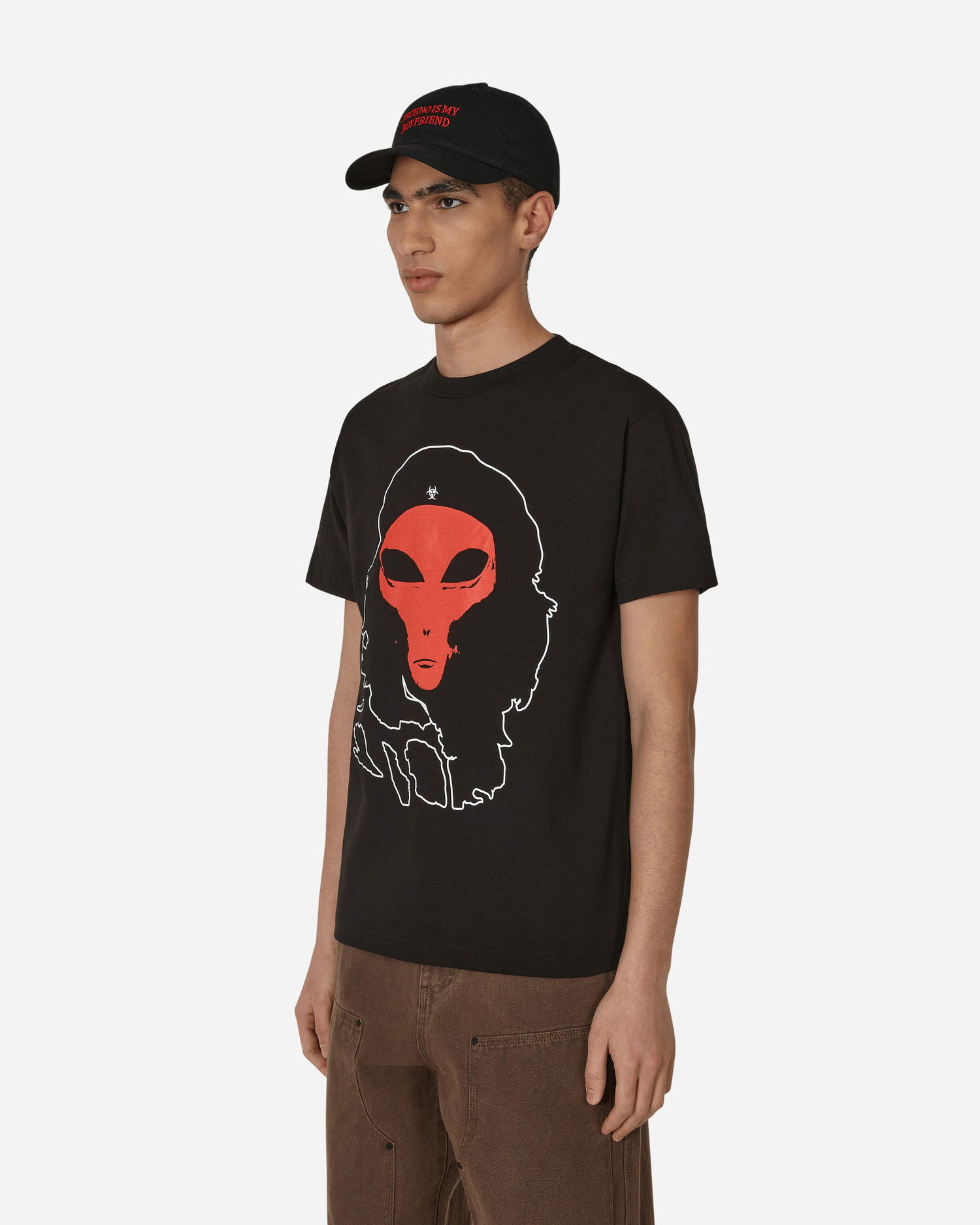 Тениска Pleasures Alien T-Shirt Черно | P22W057 BLACK, 1