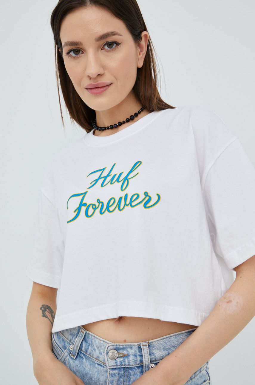 Тениска HUF Forever Crop T-Shirt Бяло | wts0048, 0